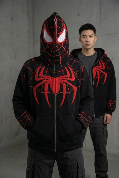 DripMozo Spider Web Racing Jacket | Premium Streetwear Collection