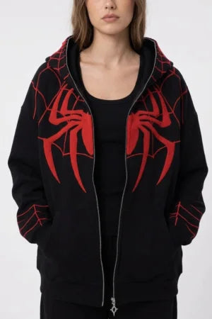 DripMozo Spider Web Racing Jacket | Premium Streetwear Collection