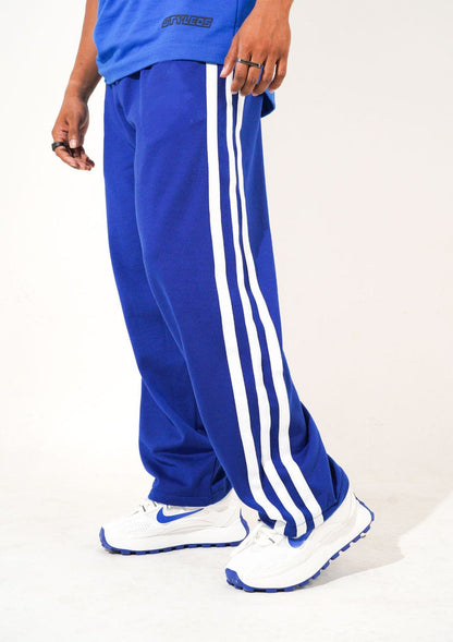 dripmozo Men’s Royal Blue Track Pants – Athletic Streetwear Comfort Fit