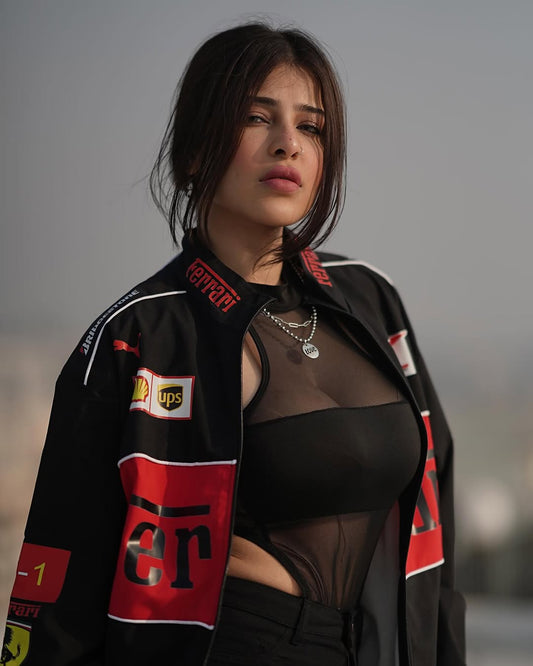 **DripMozo Ferrari  Racing Jacket | Premium Motorsport Streetwear**