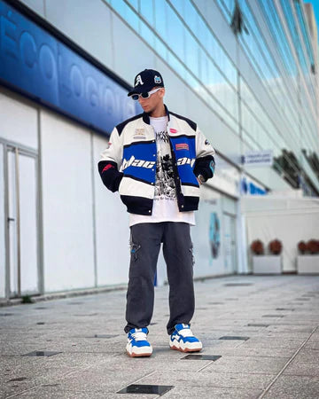 > **DripMozo BlackAir Premium Racing Jacket | Streetwear Collection**