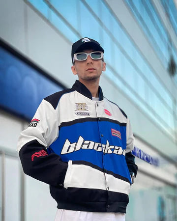 > **DripMozo BlackAir Premium Racing Jacket | Streetwear Collection**