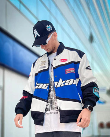 > **DripMozo BlackAir Premium Racing Jacket | Streetwear Collection**
