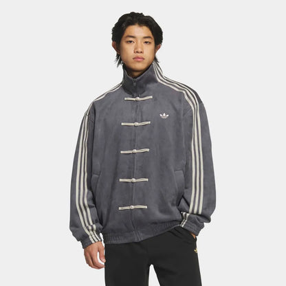 DripMozo Grey CNY Jacket – Stylish Motorsport Streetwear with Modern Fit