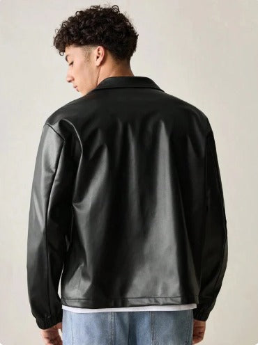 Premium Black Leather Jacket.