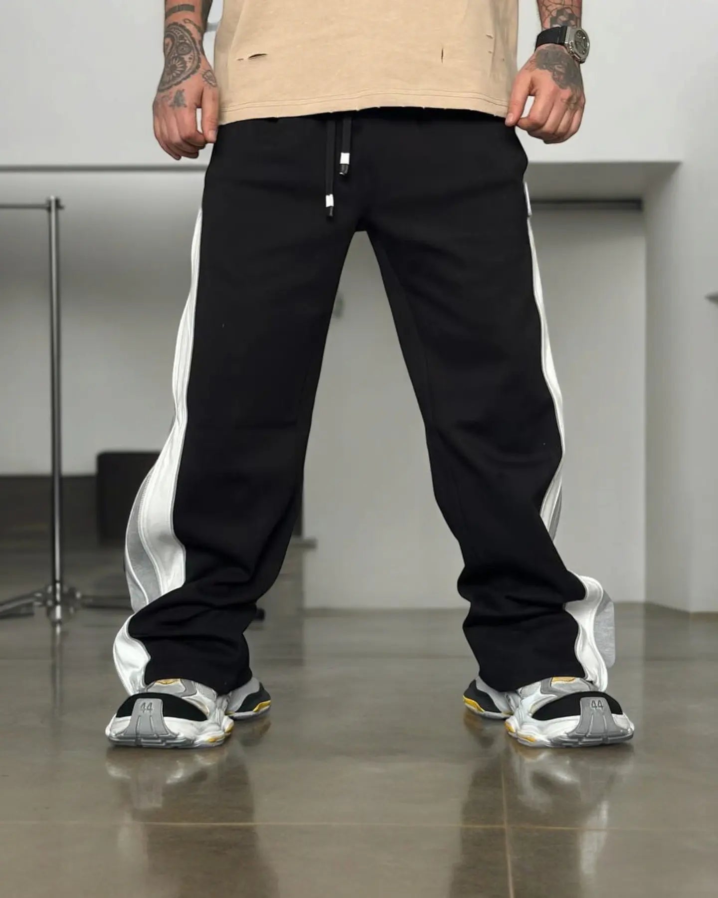 Dripmozo Grey Premium Track Lower | Comfortable Streetwear Joggers