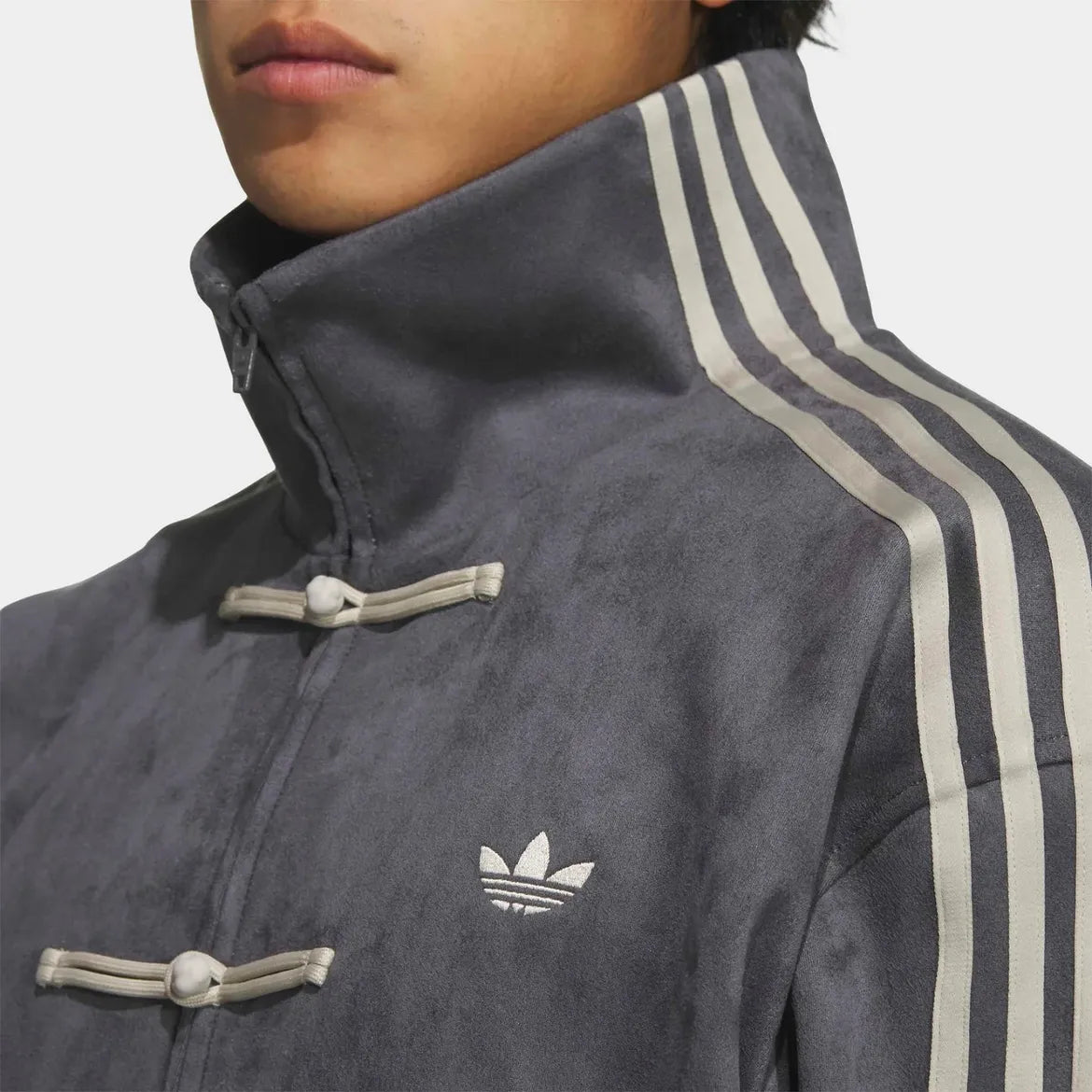 DripMozo Grey CNY Jacket – Stylish Motorsport Streetwear with Modern Fit